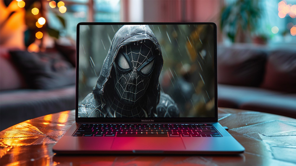 Marvel Spiderman Black Suit wallpaper 4K HD for PC Desktop mac laptop mobile iphone Phone free download background ultraHD UHD
