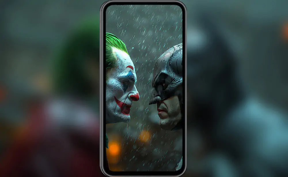 Les fonds d'écran Batman contre Le Joker en 4K HD Poster pour PC Bureau mac portable mobile iPhone téléchargement gratuit arrière-plan ultraHD UHD