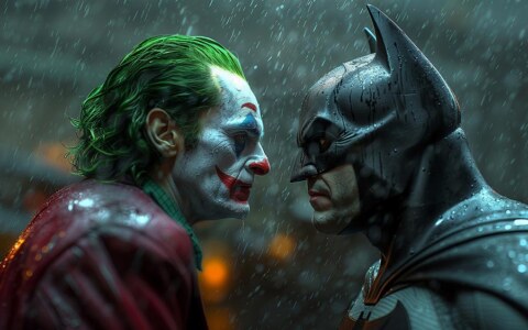 Les fonds d'écran Batman contre Le Joker en 4K HD Poster pour PC Bureau mac portable mobile iPhone téléchargement gratuit arrière-plan ultraHD UHD