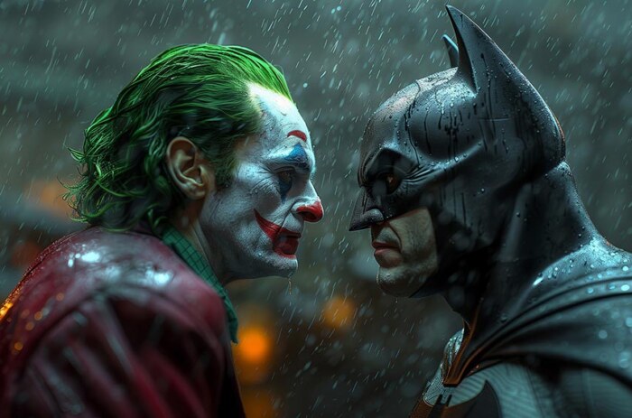 Les fonds d'écran Batman contre Le Joker en 4K HD Poster pour PC Bureau mac portable mobile iPhone téléchargement gratuit arrière-plan ultraHD UHD