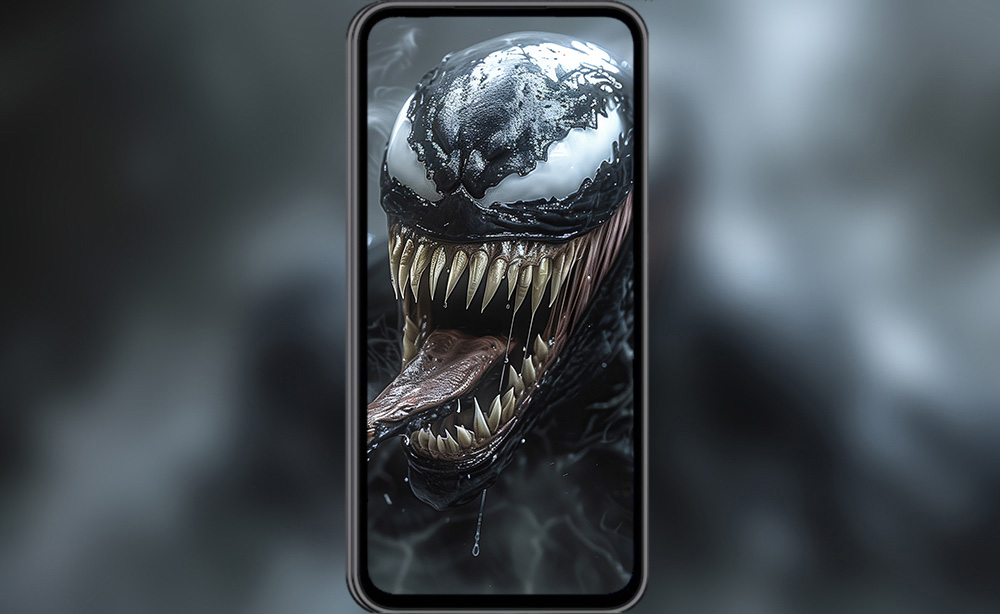 Fond d'écran Venom 4K HD Affiche pour PC Bureau mac portable mobile iPhone téléchargement gratuit arrière-plan ultraHD UHD