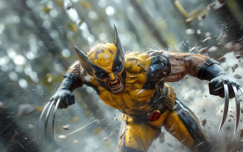 Fond d'écran Xmen Wolverine fureur 4K HD pour PC ordinateur de bureau mac portable mobile iPhone téléphone téléchargement gratuit arrière-plan ultraHD UHD