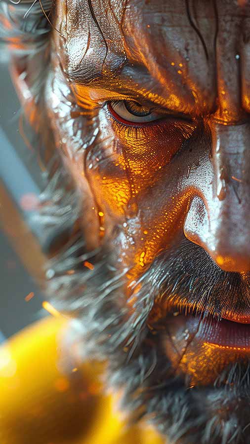 Fond d'écran Logan Wolverine Close-up 4K HD Poster téléchargement gratuit Fond UltraHD pour téléphone Android et iPhone
