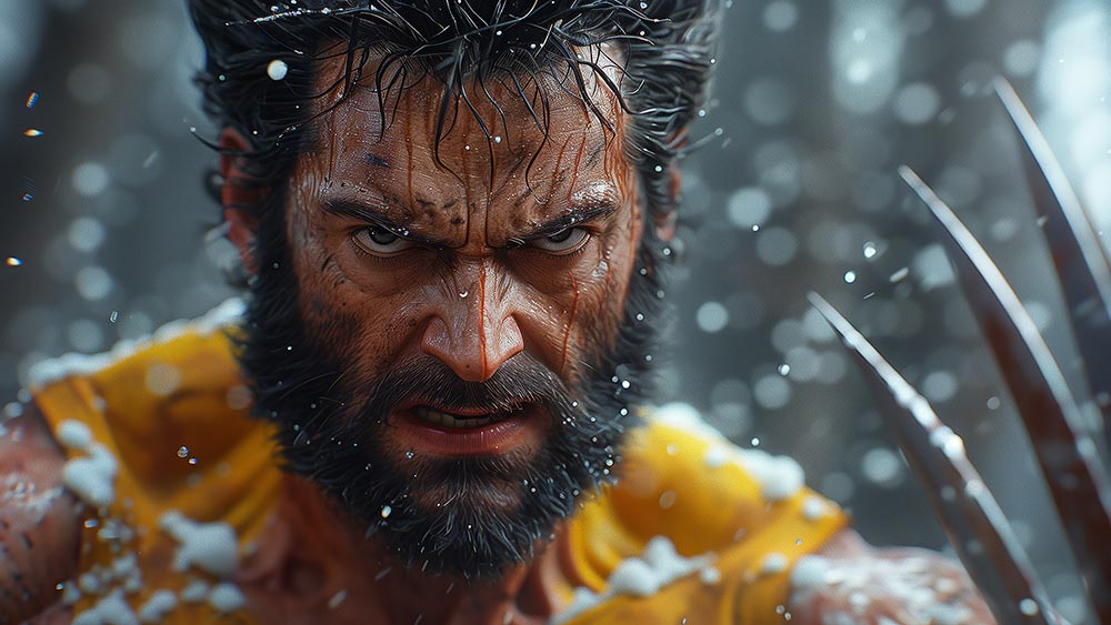 Gros plan X-Men Wolverine fond d'écran 4K HD pour PC de bureau Mac ordinateur portable mobile iPhone téléphone téléchargement gratuit fond ultraHD UHD