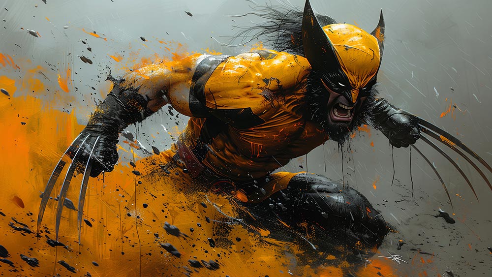 Fond d'écran Marvel Wolverine Fan Art 4K HD pour PC de bureau Mac ordinateur portable mobile iPhone téléphone téléchargement gratuit fond ultraHD UHD