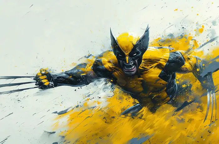 Fond d'écran fan art Wolverine 4K HD pour PC de bureau Mac ordinateur portable mobile iPhone téléphone téléchargement gratuit arrière-plan ultraHD UHD