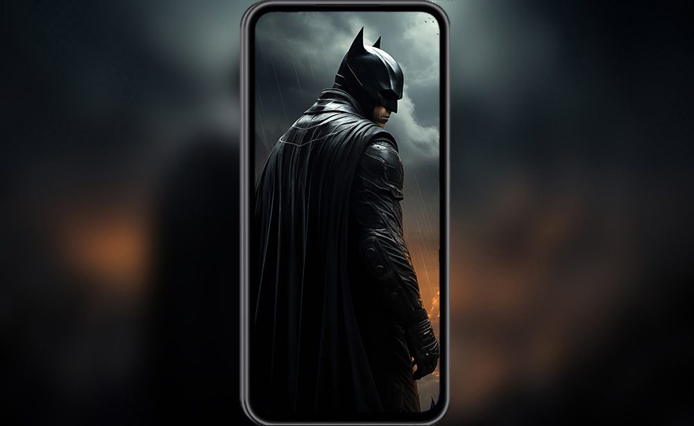 Fond d'écran Batman Le Chevalier Noir 4K HD pour PC Bureau mac portable mobile iPhone téléchargement gratuit arrière-plan ultraHD UHD