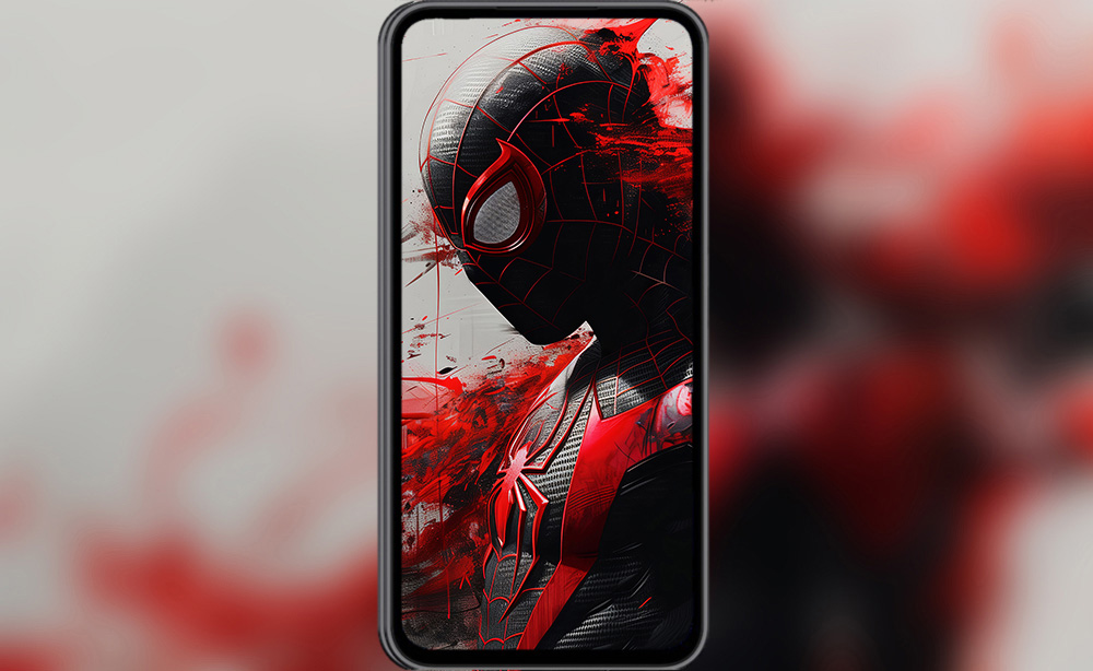 Fond d'écran Art Peinture Spiderman 4K HD pour PC Bureau mac portable mobile iPhone téléchargement gratuit arrière-plan ultraHD UHD