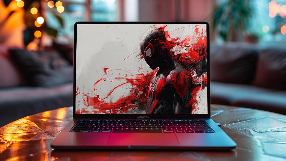 Fond d'écran Art Peinture Spiderman 4K HD pour PC Bureau mac portable mobile iPhone téléchargement gratuit arrière-plan ultraHD UHD