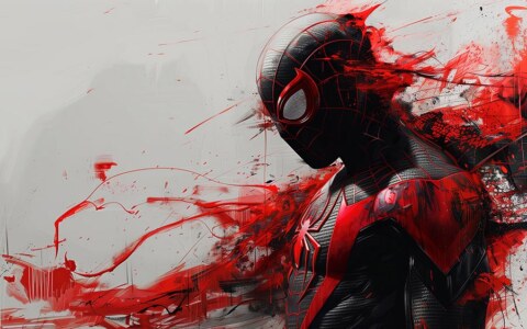Spiderman Painting Art wallpaper 4K HD for PC Desktop mac laptop mobile iphone Phone free download background ultraHD UHD