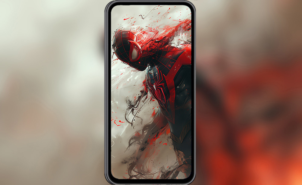 Fond d'écran peinture artistique Spiderman 4K HD Poster pour PC Bureau mac portable mobile iPhone téléphone téléchargement gratuit arrière-plan ultraHD UHD