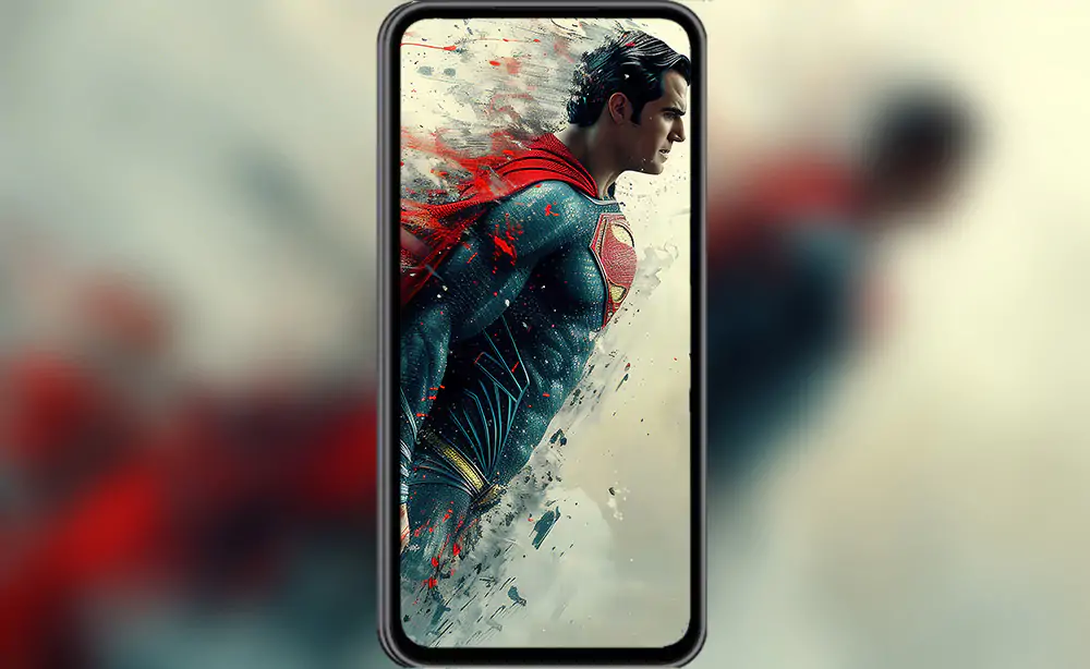 Superman Painting Art wallpaper 4K HD for PC Desktop mac laptop mobile iphone Phone free download background ultraHD UHD