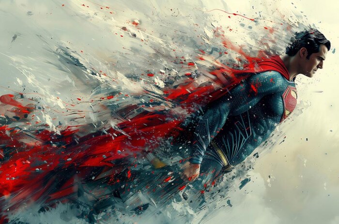 Fond d'écran artistique Superman en 4K HD pour PC, ordinateur de bureau, mac, portable, mobile, iPhone - téléchargement gratuit d'arrière-plan ultraHD UHD