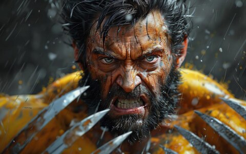 Wolverine gros plan Rage fond d'écran 4K HD pour PC de bureau Mac ordinateur portable mobile iPhone téléphone téléchargement gratuit fond ultraHD UHD
