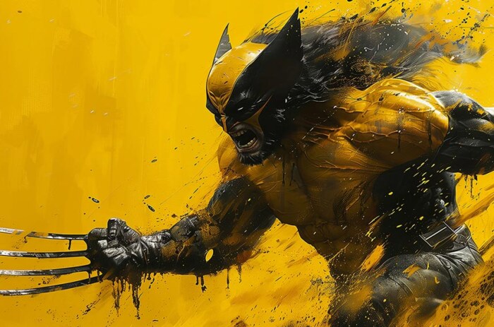 Wolverine Peinture fond d'écran 4K HD Poster pour PC Bureau Mac Ordinateur portable Mobile iPhone Téléphone téléchargement gratuit fond ultraHD UHD