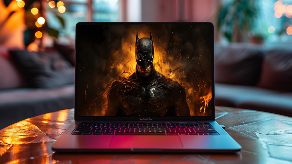 Batman en feu fond d'écran 4K HD Poster pour PC Desktop Mac ordinateur portable mobile iPhone Téléphone téléchargement gratuit fond ultraHD UHD