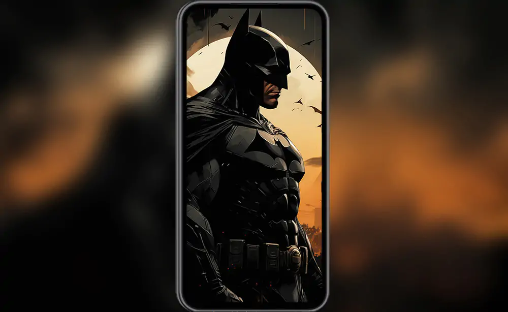 Fonds d'écran de la bande dessinée Batman Moon 4K HD Poster pour PC Desktop Mac Laptop Mobile iPhone Phone téléchargement gratuit arrière-plan ultraHD UHD