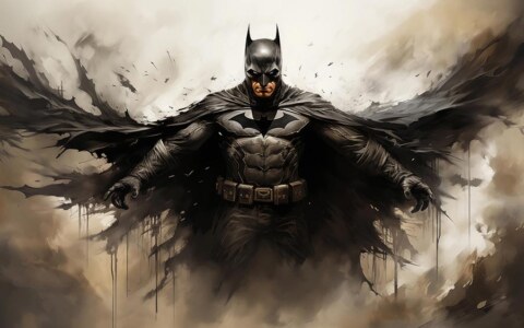 Batman DC Comic Art fond d'écran 4K HD pour PC de bureau Mac ordinateur portable mobile iPhone téléphone téléchargement gratuit fond ultraHD UHD