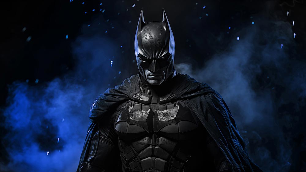 Le chevalier noir Batman DC fond d'écran 4K HD pour PC de bureau Mac ordinateur portable mobile iPhone téléphone téléchargement gratuit fond ultraHD UHD