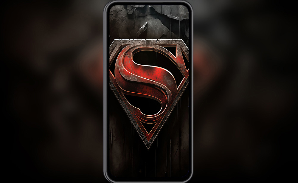 Fond d'écran logo Superman 4K HD pour PC Bureau mac portable mobile iPhone téléphone téléchargement gratuit arrière-plan ultraHD UHD