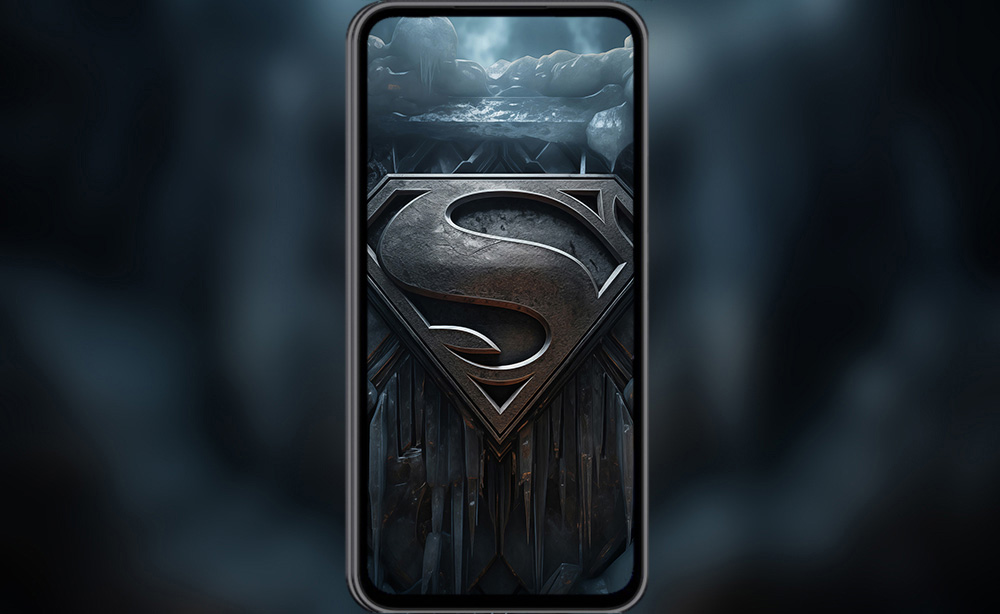 Fonds d'écran 4K HD de la Forteresse de Solitude de Superman avec la grotte de cristal - Poster pour PC, Desktop, Mac, ordinateur portable, mobile, iPhone - téléchargement gratuit d'arrière-plan ultraHD UHD