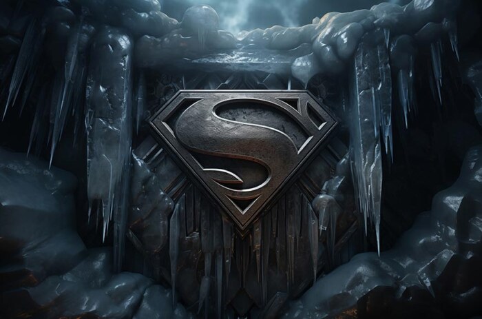 Fonds d'écran 4K HD de la Forteresse de Solitude de Superman avec la grotte de cristal - Poster pour PC, Desktop, Mac, ordinateur portable, mobile, iPhone - téléchargement gratuit d'arrière-plan ultraHD UHD