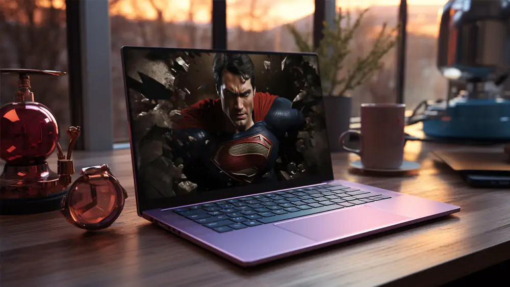 Fond d'écran Superman Brisant le Mur en 4K HD pour PC Bureau mac portable mobile iPhone téléchargement gratuit arrière-plan ultraHD UHD