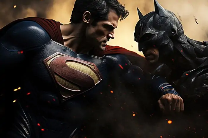 Fond d'écran fan art Batman contre Superman 4K HD Poster pour PC Bureau mac portable mobile iPhone téléchargement gratuit arrière-plan ultraHD UHD