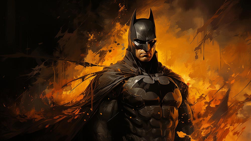 Fond d'écran d'illustration Batman 4K HD Poster pour PC Desktop Mac Laptop Mobile iPhone Phone téléchargement gratuit fond ultraHD UHD