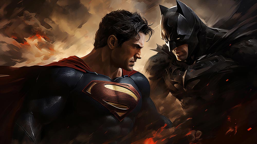Fond d'écran Batman VS Superman 4K HD Affiche pour PC Bureau mac portable mobile iPhone téléphone téléchargement gratuit arrière-plan ultraHD UHD
