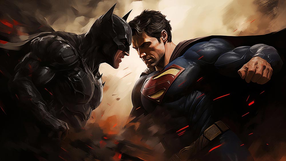 Fond d'écran Batman contre Superman 4K HD Affiche pour PC Bureau mac portable mobile iphone Téléchargement gratuit arrière-plan ultraHD UHD