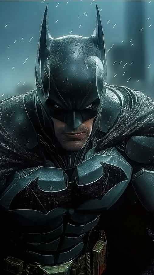Fond d'écran Batman Patrouille Enneigée HD 4K POSTER pour mobile