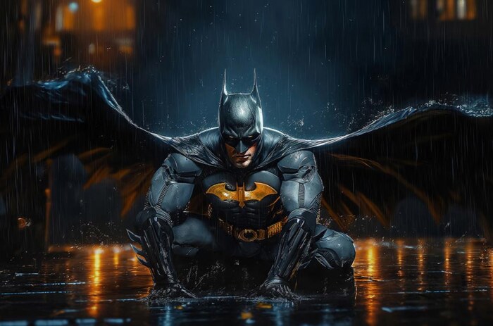 Fond d'écran cool Batman 4K HD Poster pour PC Desktop Mac ordinateur portable mobile iPhone Téléphone téléchargement gratuit fond ultraHD UHD