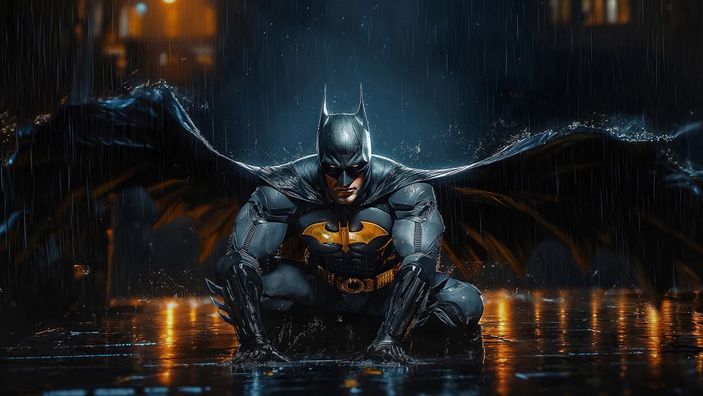 Fond d'écran cool Batman 4K HD Poster pour PC Desktop Mac ordinateur portable mobile iPhone Téléphone téléchargement gratuit fond ultraHD UHD
