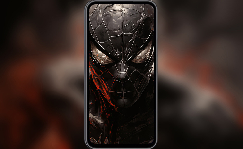 Fond d'écran de peinture Spiderman cool 4K HD Poster pour PC Desktop Mac Laptop Mobile iPhone Phone téléchargement gratuit arrière-plan ultraHD UHD