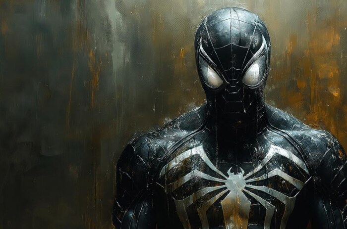 Fond d'écran peinture Amazing spiderman 4K HD Poster pour PC Bureau mac portable mobile iPhone téléchargement gratuit arrière-plan ultraHD UHD