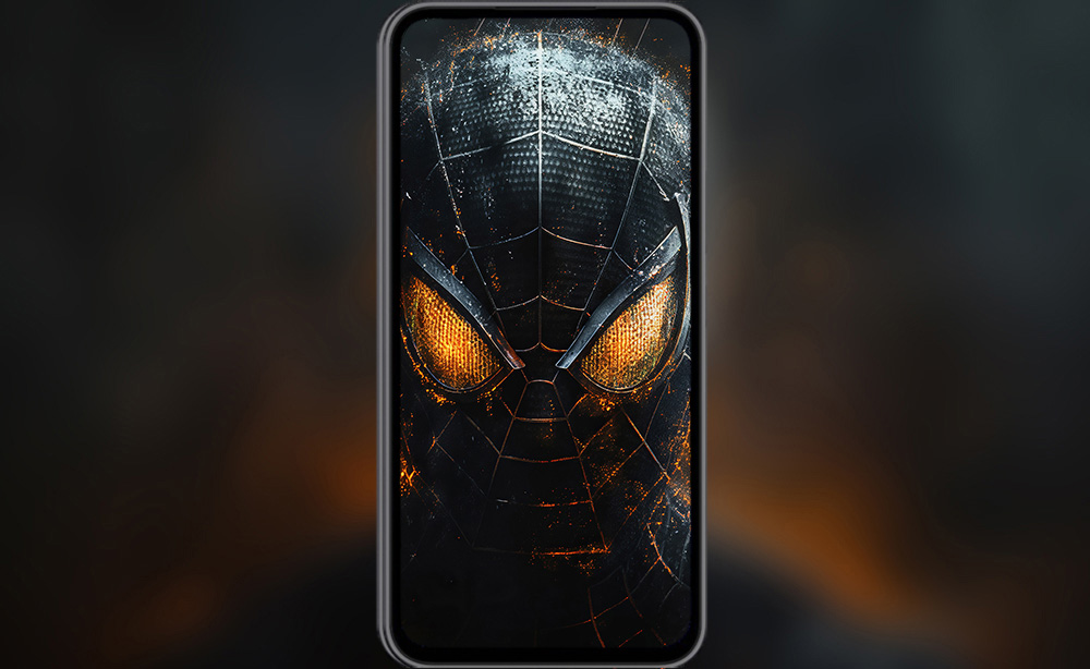 fond d'écran du masque iconique de spiderman en 4K HD Poster pour PC ordinateur mac portable mobile iPhone téléphone téléchargement gratuit arrière-plan ultraHD UHD