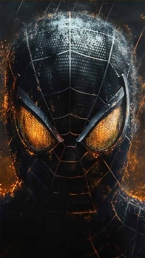 Fond d'écran HD 4K du masque iconique de Spider-Man AFFICHE à télécharger gratuitement en UltraHD pour téléphone Android et iPhone