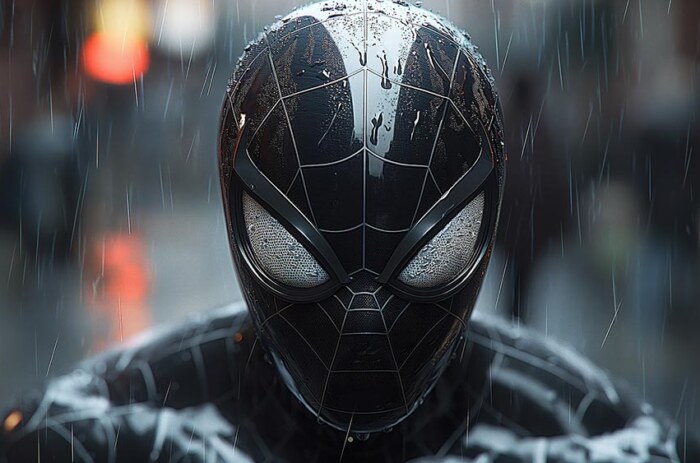 Fond d'écran gros plan du masque de Spiderman 4K HD Poster pour PC Desktop Mac Laptop Mobile iPhone Phone téléchargement gratuit fond ultraHD UHD