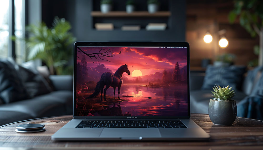 fond d'écran de lever de soleil de cheval 4K HD Poster pour PC Desktop Mac ordinateur portable mobile iPhone Phone téléchargement gratuit fond ultraHD UHD