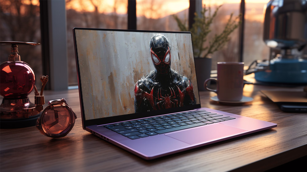 Fond d'écran SpiderMan Miles Morales 4K HD Affiche pour PC Bureau mac portable mobile iPhone téléphone téléchargement gratuit arrière-plan ultraHD UHD