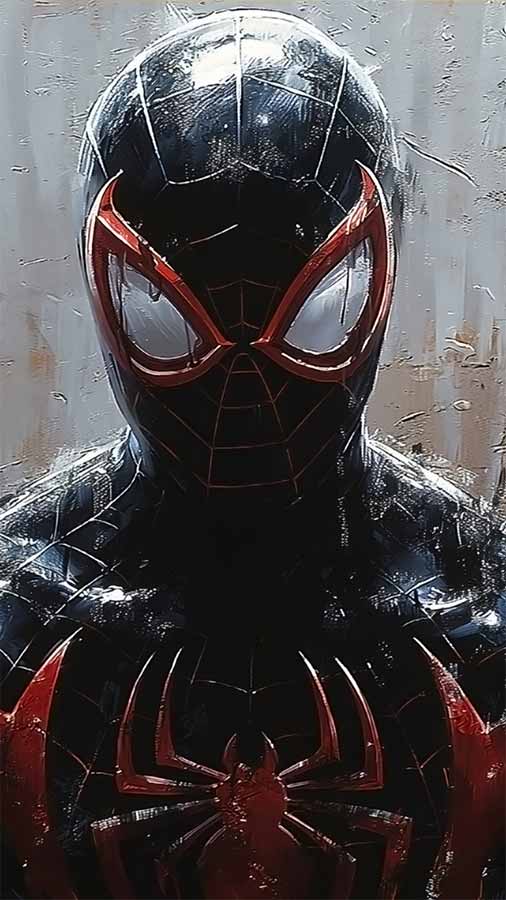 Fond d'écran SpiderMan Miles Morales HD 4K AFFICHE téléchargement gratuit UltraHD pour téléphone Android et iPhone