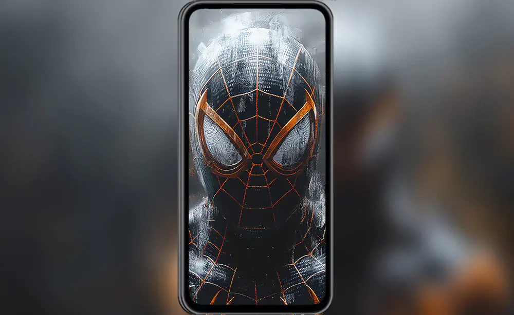 Spiderman Glowing Suit wallpaper 4K HD Poster for PC Desktop mac laptop mobile iphone Phone free download background ultraHD UHD