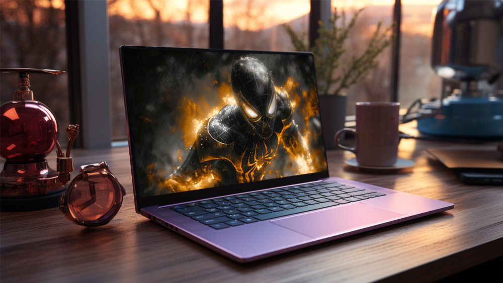 Fond d'écran Spiderman Costume Doré 4K HD Poster pour PC Bureau mac portable mobile iPhone téléchargement gratuit arrière-plan ultraHD UHD