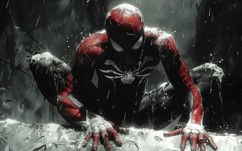 Spiderman Rainy night wallpaper 4K HD Poster for PC Desktop mac laptop mobile iphone Phone free download background ultraHD UHD