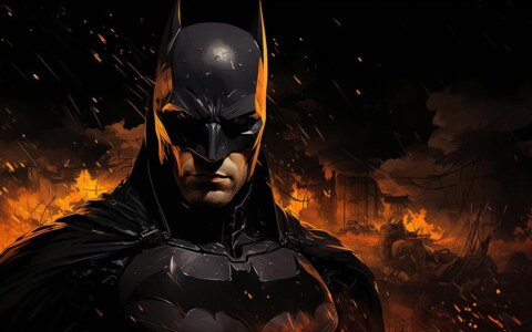 Fond d'écran Batman DC Comics 4K HD Poster pour PC Desktop Mac Laptop Mobile iPhone Phone téléchargement gratuit fond ultraHD UHD