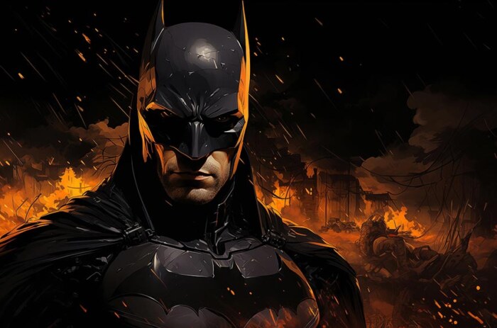 Fond d'écran Batman DC Comics 4K HD Poster pour PC Desktop Mac Laptop Mobile iPhone Phone téléchargement gratuit fond ultraHD UHD