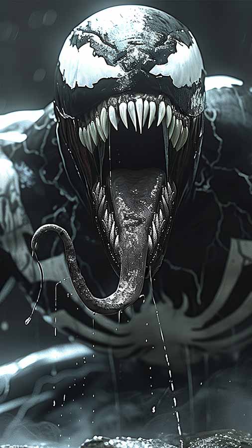Fond d'écran Venom Marvel 4K HD Affiche téléchargement gratuit Arrière-plan UltraHD pour téléphone Android et iPhone