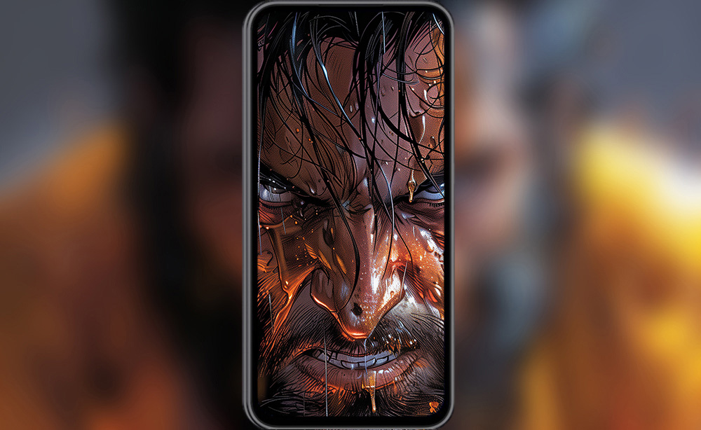 fond d'écran de dessin intense de Wolverine 4K HD Poster pour PC Desktop Mac Laptop Mobile iPhone Phone téléchargement gratuit fond ultraHD UHD