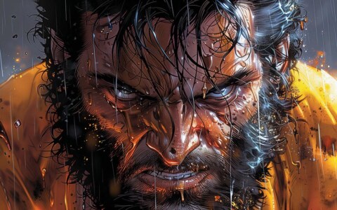 fond d'écran de dessin intense de Wolverine 4K HD Poster pour PC Desktop Mac Laptop Mobile iPhone Phone téléchargement gratuit fond ultraHD UHD